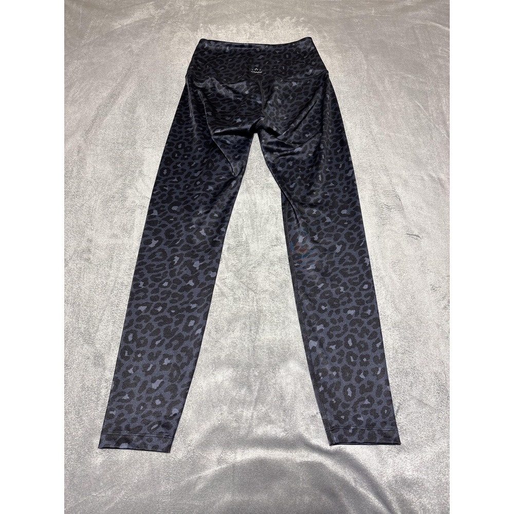 Beyond Yoga Leggings Womens Small Blue Black Leopard Ankle Pants